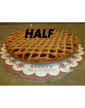 Kersenvlaai half Kersenvlaai half